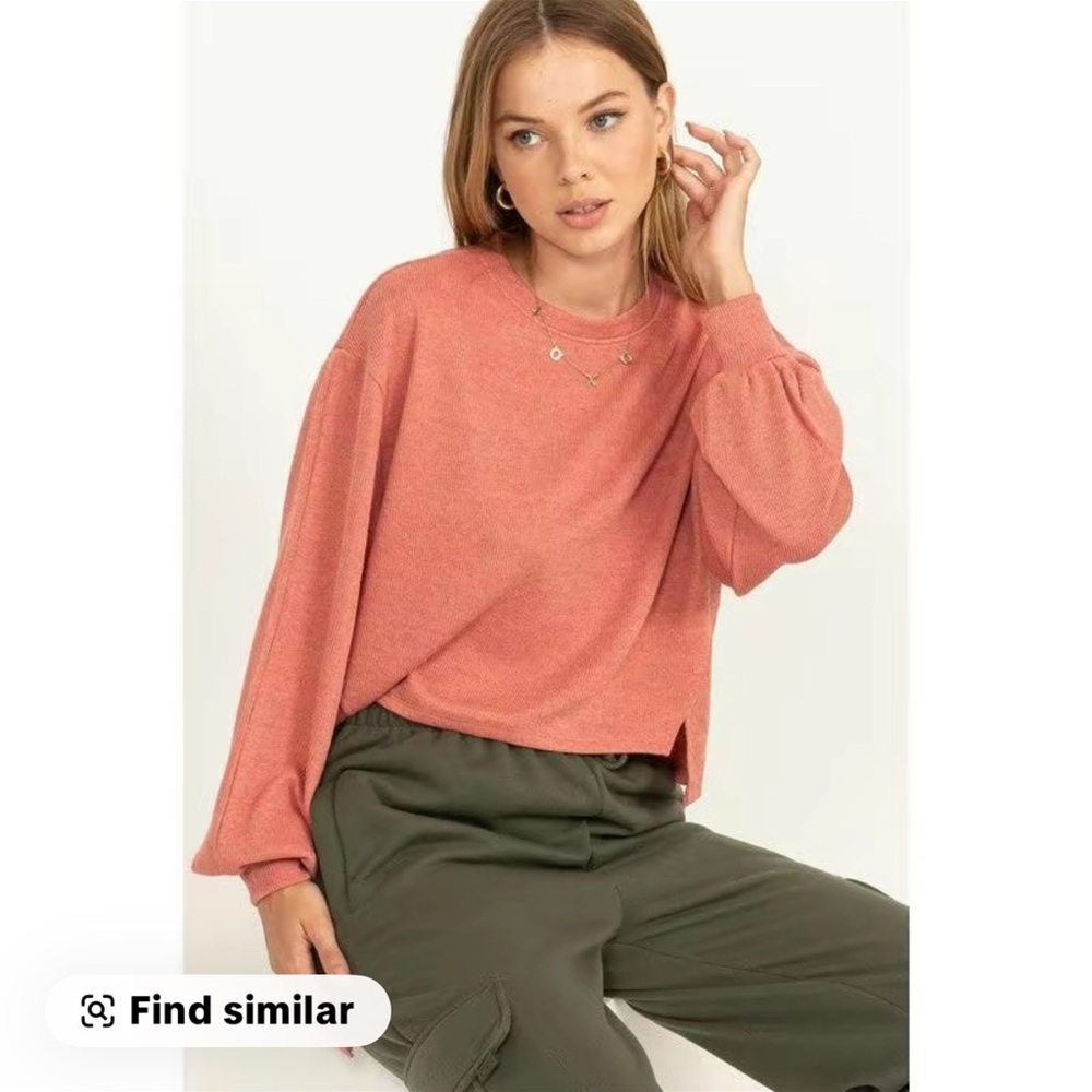 Coral Long Sleeve Top